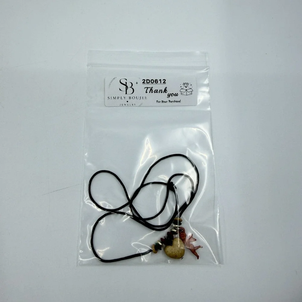 Y2K Romantic Cupid Heart Necklace Bohemian Cord Statement Jewelry Gift Unique